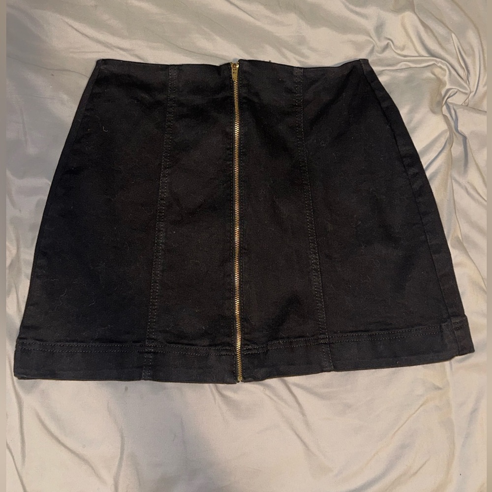Black Jean Skirt Urban Outfitters